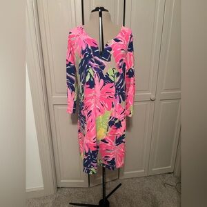 Lilly Pulitzer Pink and Navy Dress